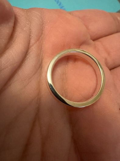 Tiffany's 1837 ring in silver, narrow, US Size 9