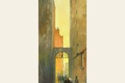 Original Oil on Canvas 20x50cm - OReilly Theatre Dublin