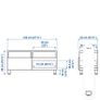 Ikea Besta TV Bench with 2 Drawers Image 4