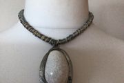 Vintage Statement Modernist Collar Length Necklace