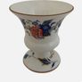 Vintage Crown Staffordshire Penang Flower Vase Urn White Blue Floral Bone China Image 3