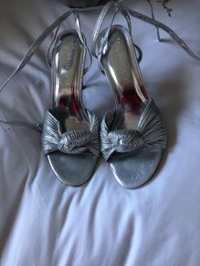 silver sandals NEW