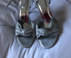 silver sandals NEW