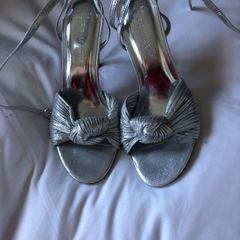 silver sandals NEW