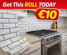 White Tile Self Adhesive Roll