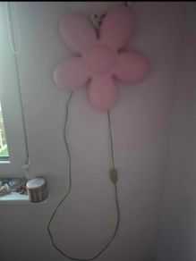 Ikea smila blomma Girl pink flower bedroom lamp
