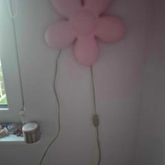 Ikea smila blomma Girl pink flower bedroom lamp