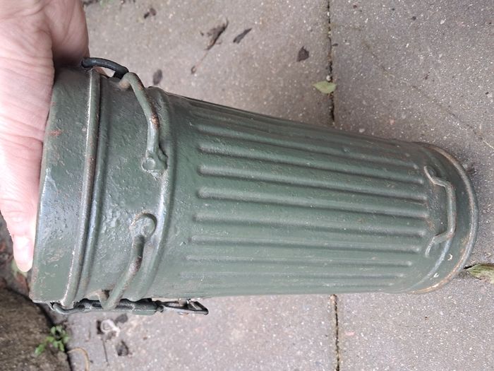 German WWII Gas Mask Canister