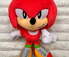 Sonic The Hedgehog Knuckles Plush Soft approx. 20 cm. Used Please see photos