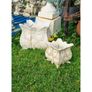 Small Square Planter Cast Iron H456 Image 3