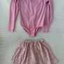 Beautiful girls ballet outfit in pink Image 2