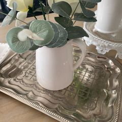 ShabbyChic Vintage Tray with jug filled with flowers