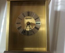 Vintage President Quartz Brass Carriage Clock