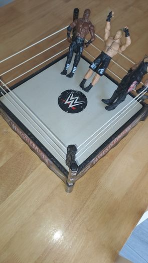 Wresting  ring with figures