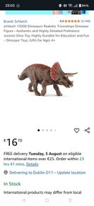 Schleich Dinosaur Triceratops - brand new
