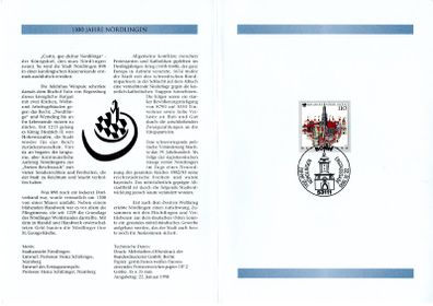 1998 Bundes Republic Deutschland (Germany) Federal Annual Stamp EFT Collection with 42 images of conteents