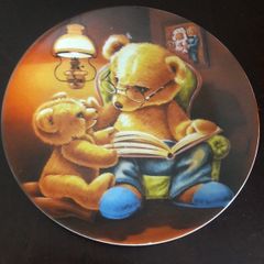 collectable German plate teddy