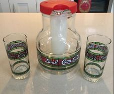 Coca Cola Rare Glass Set 70's # 4