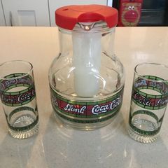 Coca Cola Rare Glass Set 70's # 4