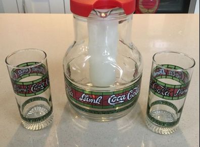 Coca Cola Rare Glass Set 70's # 4