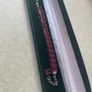 Stunning Princess Cut Red Ruby Tennis Braclet Image 6