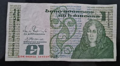 Ireland 1 pound Queen Medb 1989 Banknote