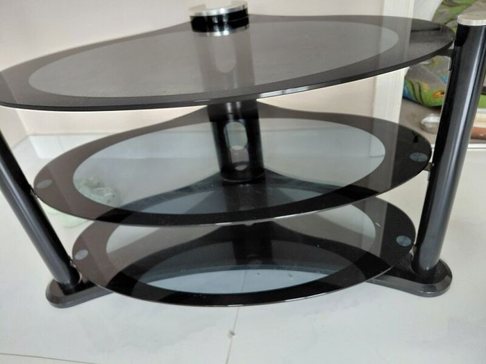 Glass TV stand