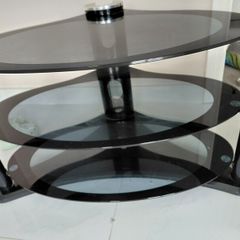 Glass TV stand