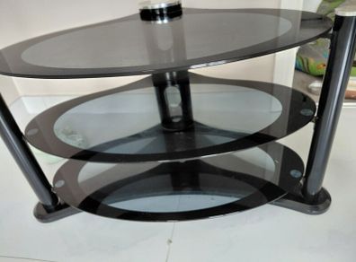 Glass TV stand