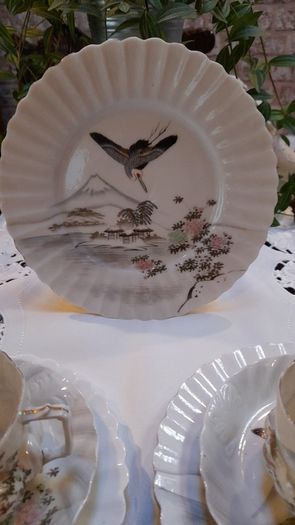 Hand painted Japanese tea set