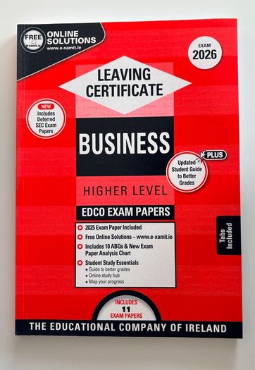 Leaving Cert Business Edco Exam Paper 2026