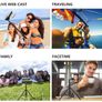2in1 Portable Mini Cellphone Selfie Stick Tabletop Tripod With Remote Controller Image 9