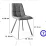 Round Dining Table and Dining Chair | Grey Image 7