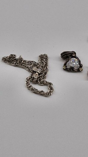 silver vintage 2x bracelets 2x pendants