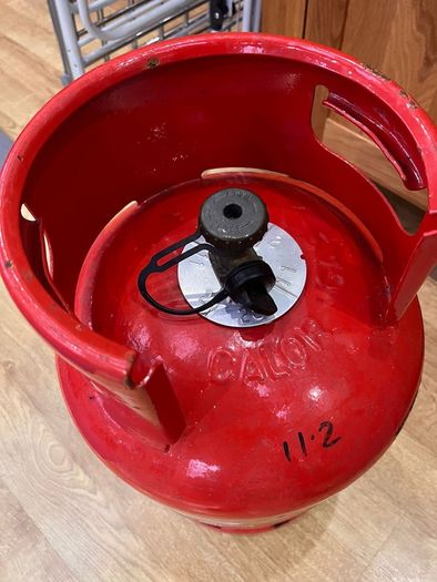 Empty propane gas tank