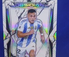 2024-25 Panini Obsidian Lautaro Martinez Argentina /8 (#5/8) Rare Parallel