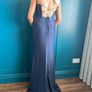 Navy shimmering ball gown Image 2
