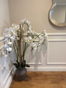 large orchid faux plant