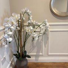 large orchid faux plant