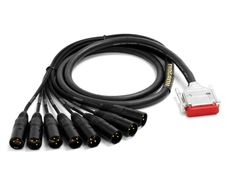 Mogami 2932 Multicore Cable with DB25 and 8 Neutrik Male XLR, 3m
