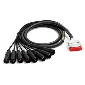 Mogami 2932 Multicore Cable with DB25 and 8 Neutrik Male XLR, 3m
