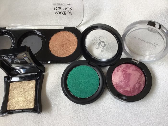 Eyeshadow KVD  Illamasqua. Makeup Forever and MaxFactor Collection