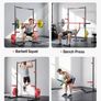 Multifunctional Squat Rack for Home Gym Power Cage Rack Width-Adjustable Workout Strength Training Equipment with 6 Band Pegs, Landmine Attachment & Safety Bars for Bench Press Squats Pull-Up Image 6