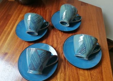 4 Coffee/Tea Cups and Saucers