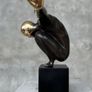 Large Diving Swimmer (38cm) - Bronze With Polished Accents Image 3