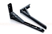 BRAND NEW Black 10inch 2PCS Stainless Steel Folding Triangle Bracket