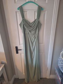 Sage Folkster bridesmaid dress - Austen chiffon gown