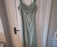 Sage Folkster bridesmaid dress - Austen chiffon gown