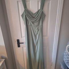 Sage Folkster bridesmaid dress - Austen chiffon gown