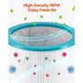 Velocity Floor Fan that Blows Cold Air, 80 Oscillating 8-Speed Fans, 8H Timer, Standing Fans with H13 HEPA Filtration, Remote Control & Air Purification Mode Image 3